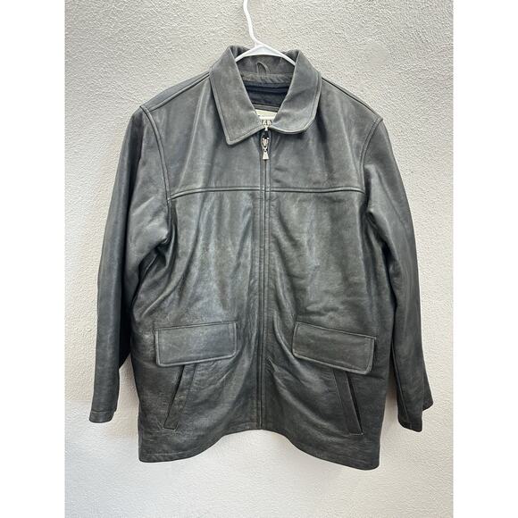Wilsons Leathers M. Julian Mens Jacket Size Large Brown Thinsulate Lined Zip Up - Picture 1 of 16